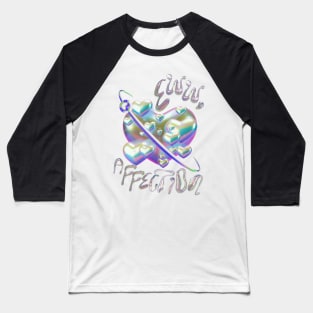 Ewww affection y2k design vaporwave vibe  metallic bubbles Baseball T-Shirt